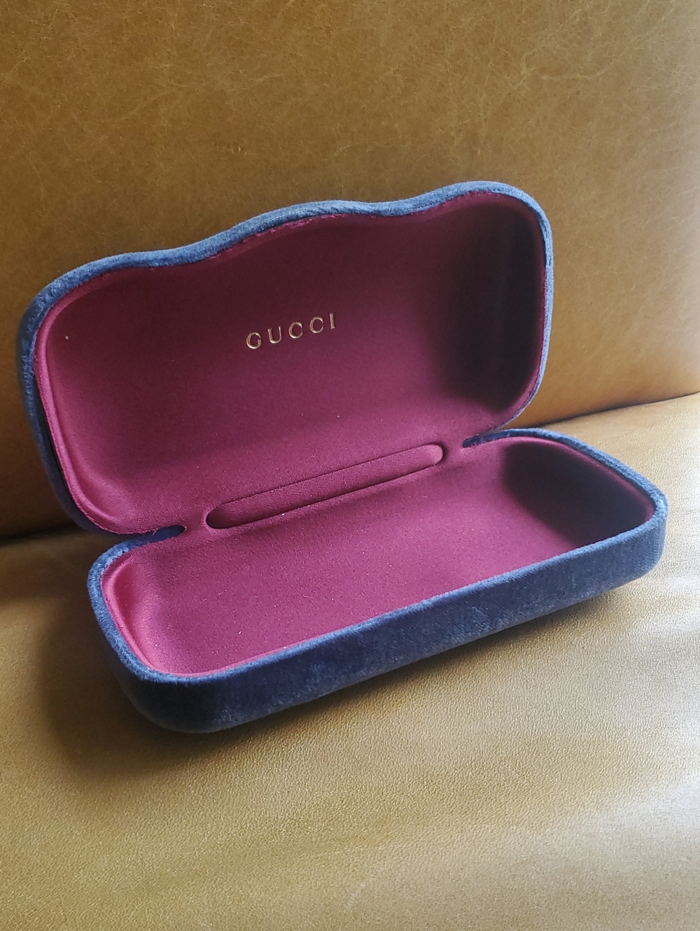 Gucci Large Velvet Eyewear Sunglasses Glasses Hard Case